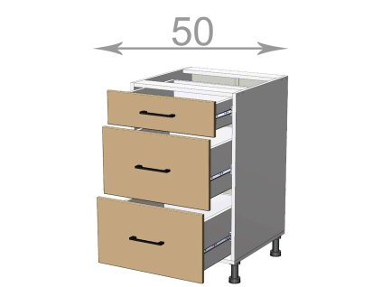 kuchynska dolna skrinka so zasuvkami sirka 50 cm 3 zasuvky raeyt24alsoifaqj