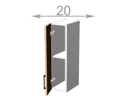 kuchynsky horny regal sirka 20 cm 1 dvierka acotyaak1mwlnqkg