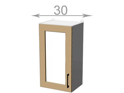kuchynska horna vitrina sirka 30 cm 1 dvierka fmqhgqvlxx7l9uzp