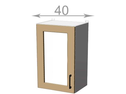 kuchynska horna vitrina sirka 40 cm 1 dvierka 27ovs3msvkvdskgl