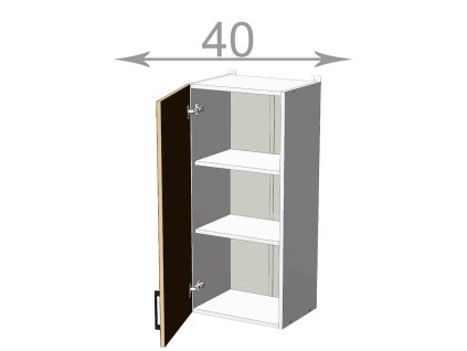 kuchynska horna vysoka skrinka sirka 40 cm 1 dvierka az5xfsqr7q0w3yvc