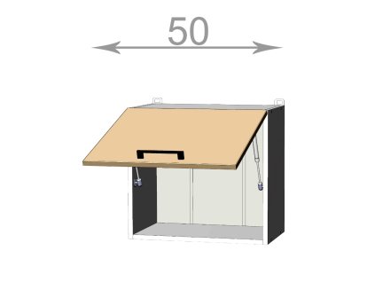 kuchynska horna vysoka vyklopna skrinka sirka 50 cm 1 dvierka acmotxuuc8z95qle