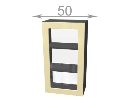 kuchynska horna vysoka vitrina sirka 50 cm 1 dvierka ow74w2sqj0s8i224