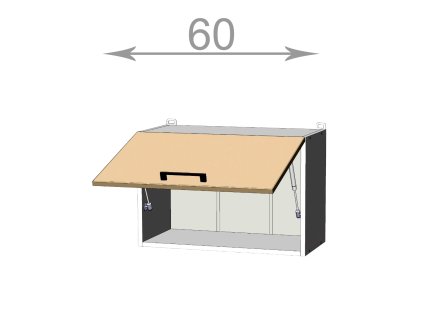 kuchynska horna skrinka nad digestor sirka 60 cm 1 dvierka 8ppos3olrzddcmzd