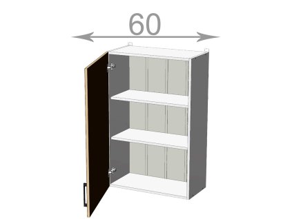 kuchynska horna vysoka skrinka sirka 60 cm 1 dvierka ecivicyx4lbsega9