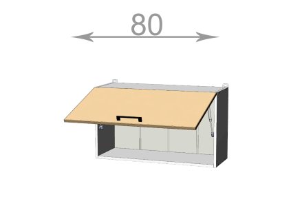 kuchynska horna vysoka vyklopna skrinka sirka 80 cm 1 dvierka tgf8lrjaxux1oztw