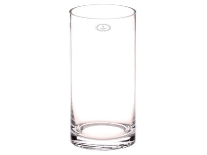 Váza skleněná malá - tvar válec, čirá. (Barva Přírodní)
