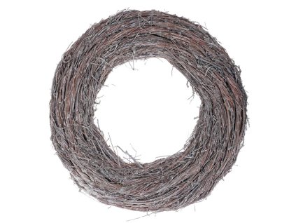Věnec proutěný - pr. 35 cm, šedá barva (Barva Šedá)