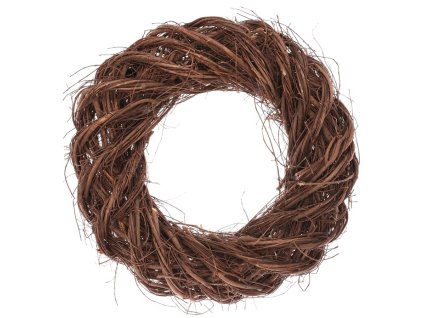 Věnec proutěný - pr. 30 cm, přírodní hnědá (Barva Hnědá)