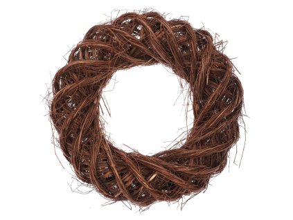 Věnec proutěný - pr. 40 cm, přírodní hnědá (Barva Hnědá)