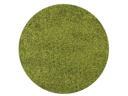 Kusový koberec Life Shaggy 1500 green kruh (Rozměry koberců 120x120 (průměr) kruh)
