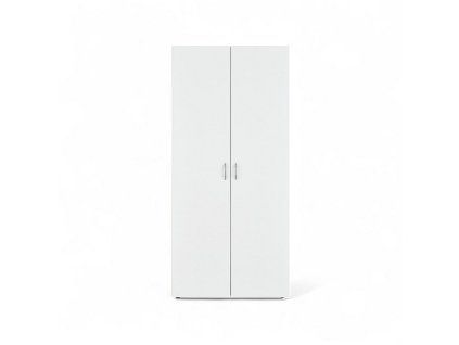Skříň ABBA 2D šatní, 81cm (Varianta bílá)