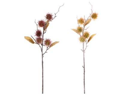 Bodlák - umělá větev, mix barev, cena za 1 ks (Barva Hnědá)