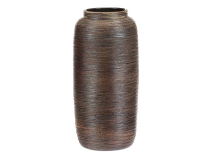 Váza keramická - zaoblená, 35 cm, hnědá (Barva Hnědá)