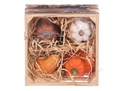 Dýně z terakoty - mix 4 barev, cena za balení (4 ks) (Barva Vícebarevná)