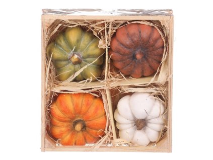 Dýně z terakoty - mix 4 barev, cena za balení (4 ks) (Barva Vícebarevná)