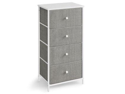 Komoda 45x30x92cm, mdf, šedá, AUK-E1031 GREY (Barva Šedá)