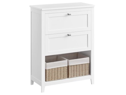 Koupelnová skříňka 60x30x80cm, mdf, bílá, AUK-E1054 WT (Barva Bílá)