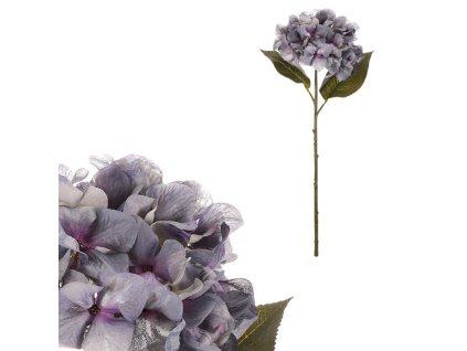 Hortenzie - umělá řezaná, barva modrá (Barva Modrá)