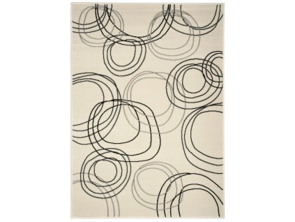 TRHÁK: Kusový koberec Circles cream (Rozměry koberců 190x280)