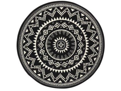 Kusový koberec Celebration 103441 Valencia Black kruh (Rozměry koberců 200x200 (průměr) kruh)