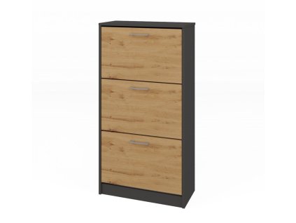 Botník Pura antracit/dub artisan