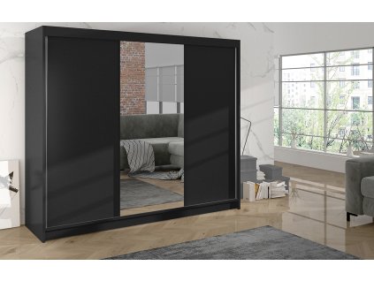 Skříň Debora I 200 - černá