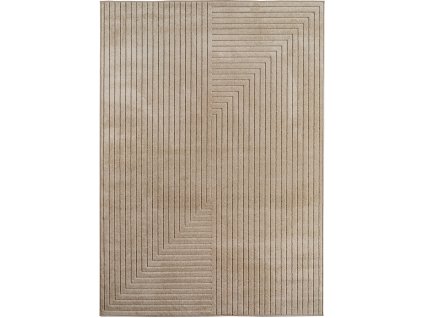 Běhoun Nova 1202 beige - na ven i na doma (Rozměry koberců 80x250)