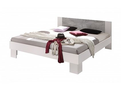 Postel MARTINA 180cm (Varianta bílý korpus /  beton čelo)