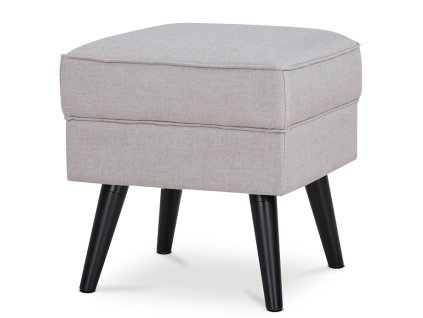 Taburet, krémová látka, AK-A1316 CRM2 (Barva Krémová)