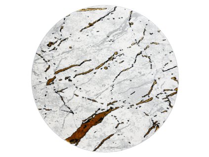 Kusový koberec Allure 1963 white/gold kruh (Rozměry koberců 100x100 (průměr) kruh)