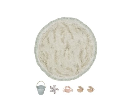 Dětský kusový koberec Play Island kruh (Rozměry koberců 120x120)