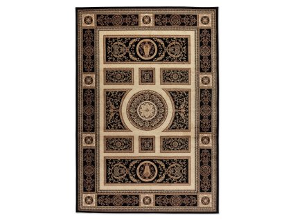 Kusový koberec Herat 105989 Black Cream (Rozměry koberců 80x120)
