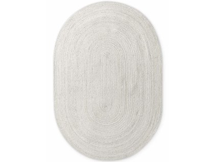 Kusový koberec Jute Braided 106321 White ovál (Rozměry koberců 160x230 ovál)