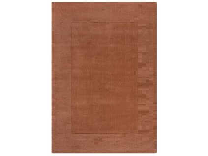 Kusový ručně tkaný koberec Tuscany Textured Wool Border Orange (Rozměry koberců 120x170)