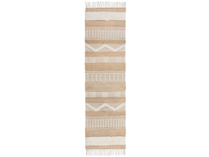 Běhoun Jubilant Medina Jute Natural/Ivory (Rozměry koberců 60x230)