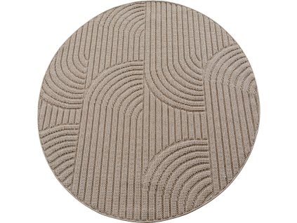 Kusový koberec Helix 2201 beige kruh (Rozměry koberců 120x120)