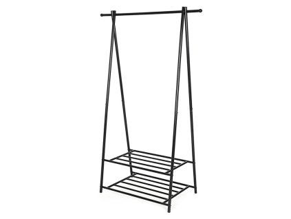 Věšák, kov, černá, AUV-E1105 BK (Barva Černá)