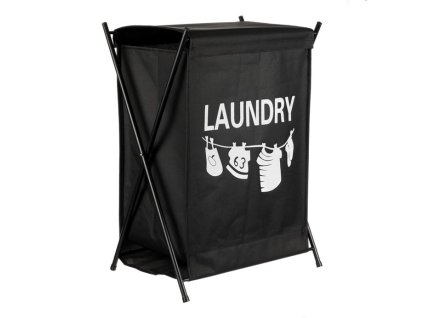 Koš prádelní - látkový, barva černá (Barva Černá)