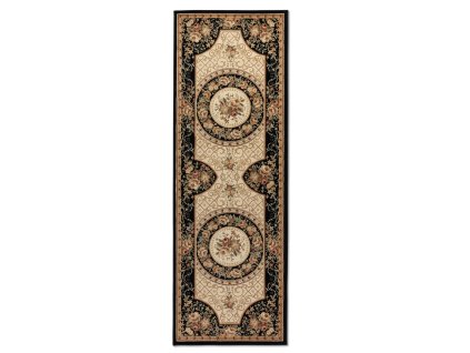 Běhoun Herat 105993 Black Cream (Rozměry koberců 80x240)