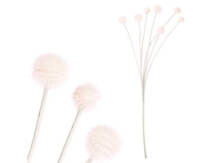 Bodlák - umělá větev, barva bílá (Barva Bílá)