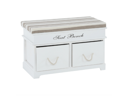 lavica seat bench svetlohneda pasik
