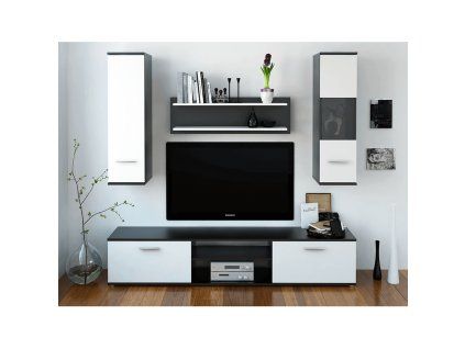 obyvacia stena waw cierna interier