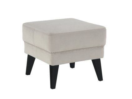 Taburet, krémová / černá, RODEZA