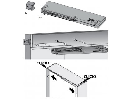 Komoda WENECJA 2D4S v dubu sonoma/bílé, moderní a praktická