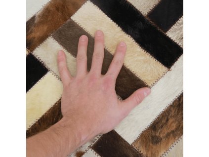 Luxusní koberec, pravá kůže, 120x180, KŮŽE TYP 2