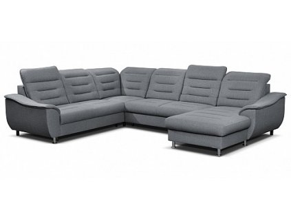 Sedací souprava BALBOA OT-2F-R-2 ve tvaru "U2" (Varianta Malmo 90 světle šedá, Orientace levá)