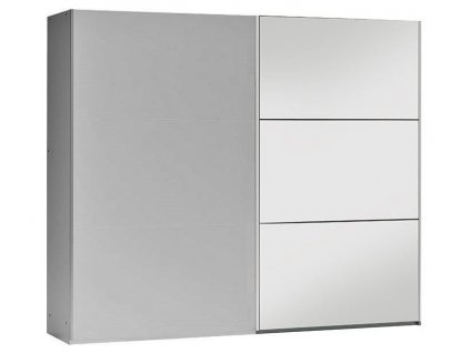 Šatní skříň VALERIANO 250 platinum/platinum