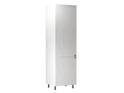 Skříňka na vestavěnou lednici D60ZL, levá, bílá / sosna Andersen, PROVANCE