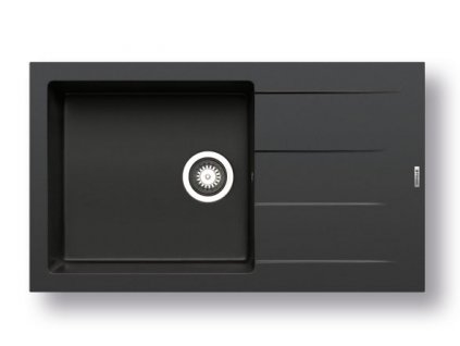 Pyragranitový dřez ATHLOS 1B 1D PLUS (86x50) carbon